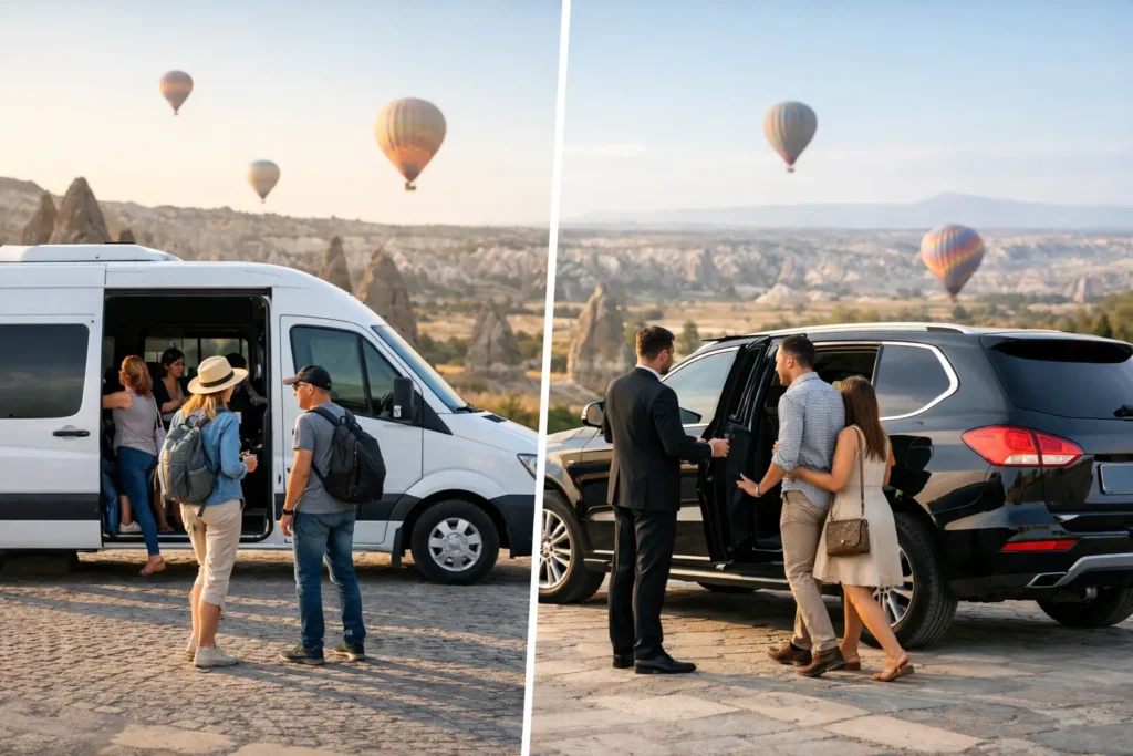 Shared vs Private Cappadocia Transfer Options